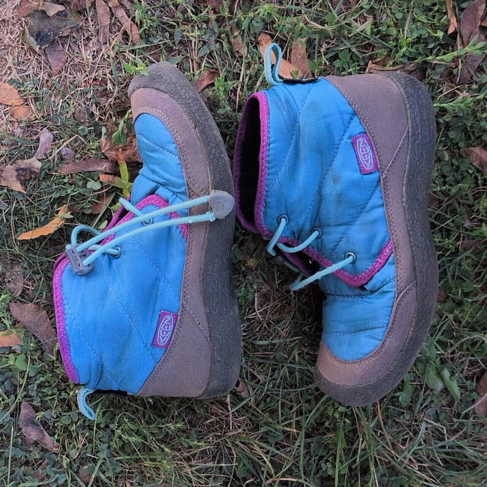 Keen Kids Blue and Pink Adventure Boots